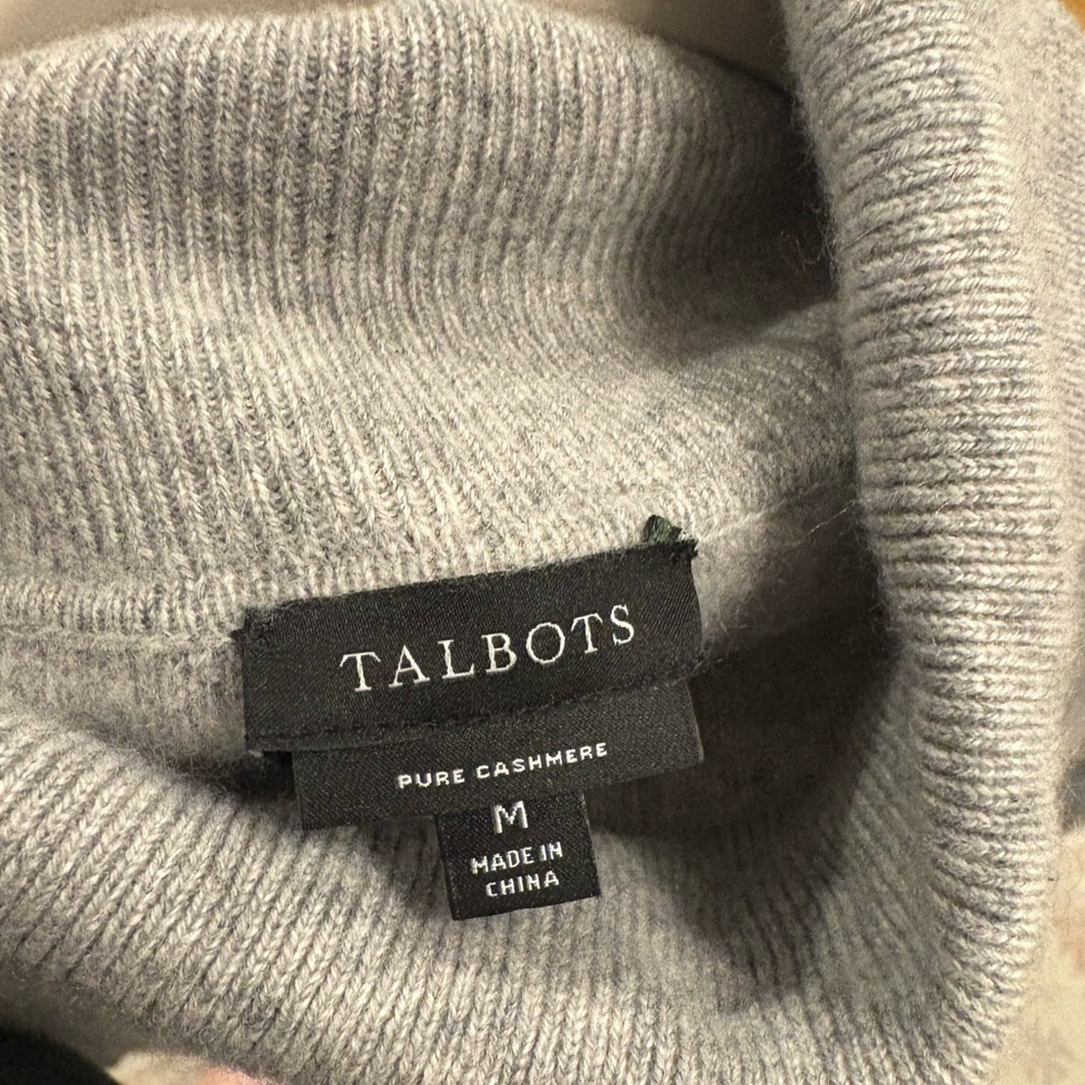 100% Pure Cashmere Talbots Turtleneck Sweater Size Medium - Picture 2 of 4